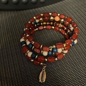 Gorgeous handmade coil bracelet.